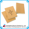 Small kraft notebook with blank pages inside custom size